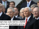 President Donald Trump, Vice President Mike Pence and Republican lawmakers celebrate the passage of the Tax Cuts and Jobs Act in December 2017. Chip Somodevilla/Getty Images